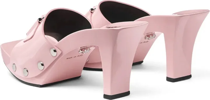 60mm Medusa-buckle patent-leather clogs - Image 3