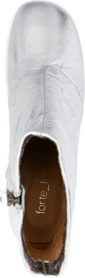60mm Metallic-Finish Leather Boots - Image 4