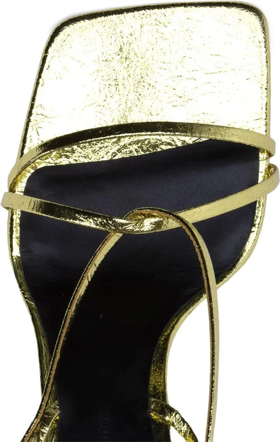 60mm Metallic-Leather Sandals - Image 2