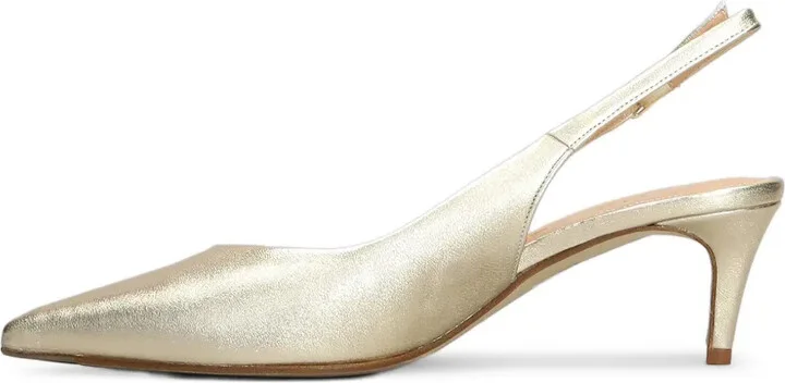 60mm Metallic Slingback Pumps - Image 4