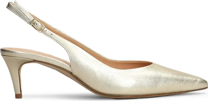 60mm Metallic Slingback Pumps