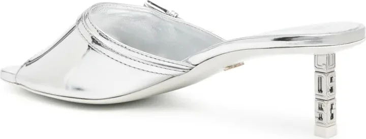60mm Mirrored Leather Sandals - Image 3