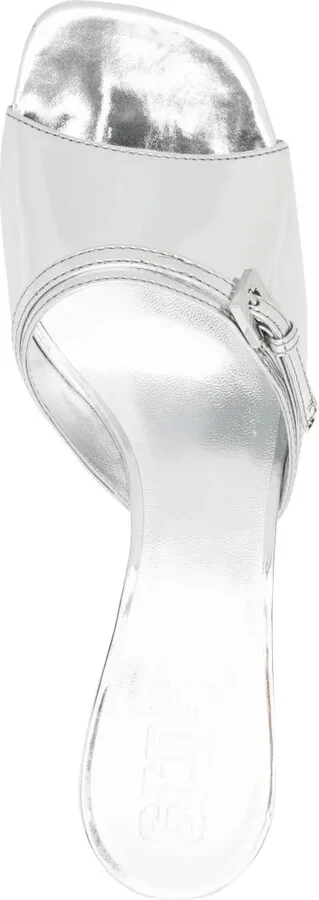 60mm Mirrored Leather Sandals - Image 4