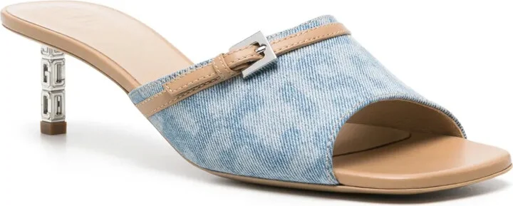 60mm Monogram-Pattern Leather Sandals - Image 2