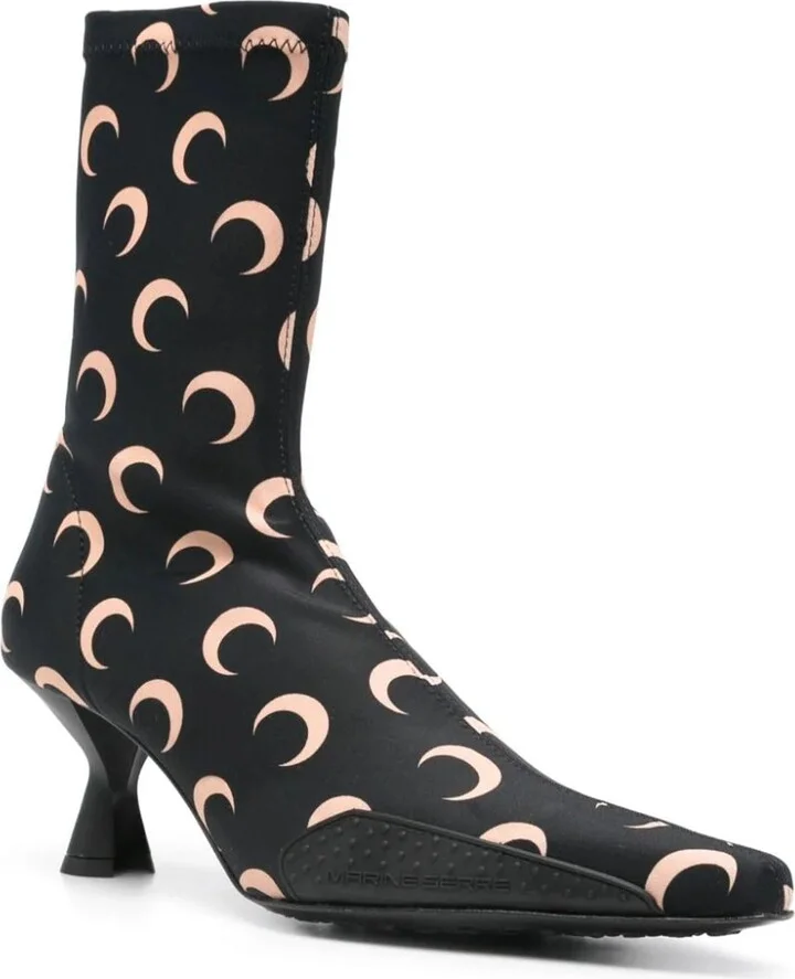 60mm Moon-printed Jersey Boots - Image 2