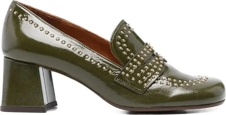 60mm Muleah studded block-heel pumps