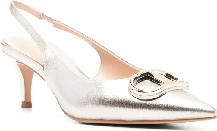 60mm Oval T slingback pumps - Image 2