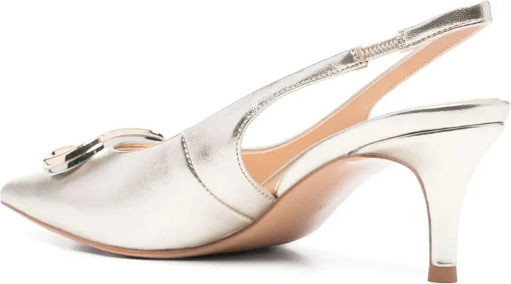 60mm Oval T slingback pumps - Image 3