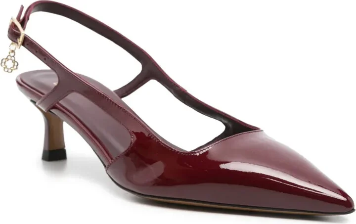 60mm Patent-Leather Slingback Pumps - Image 2