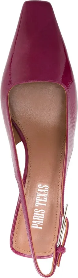 60mm Patent Slingback Pumps - Image 4