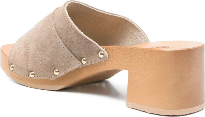 60mm Pescura Sarah buckle-detail suede sandals - Image 3