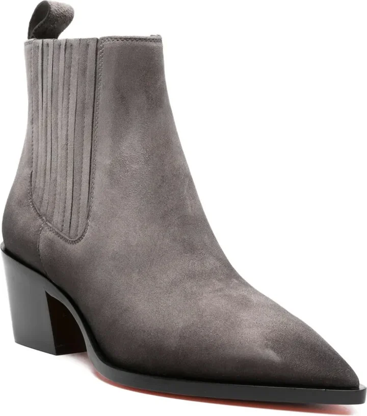 60mm pointed-toe suede Chelsea boots - Image 2