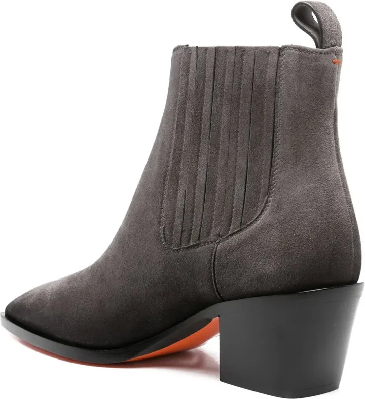 60mm pointed-toe suede Chelsea boots - Image 3