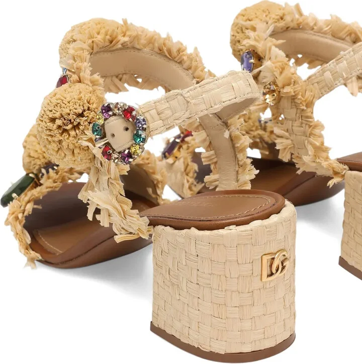 60mm Pompom-Detail Sandals - Image 4