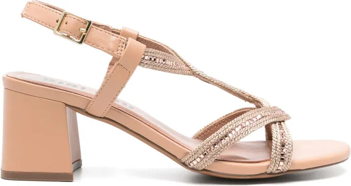 60mm Rhinestone-Embellished Sandals