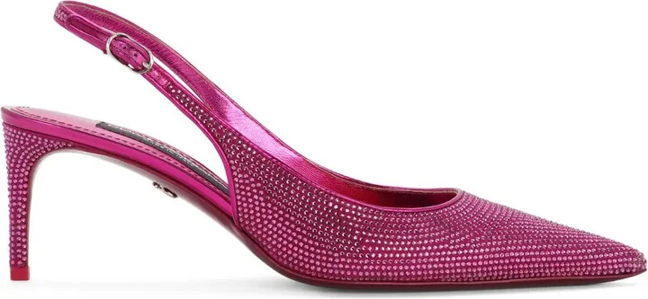 60mm Rhinestone-Embellished Slingback Pumps