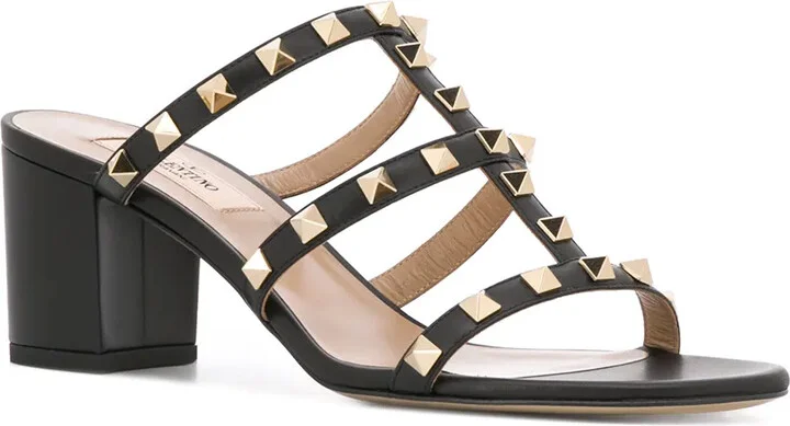 60mm Rockstud leather sandals - Image 2