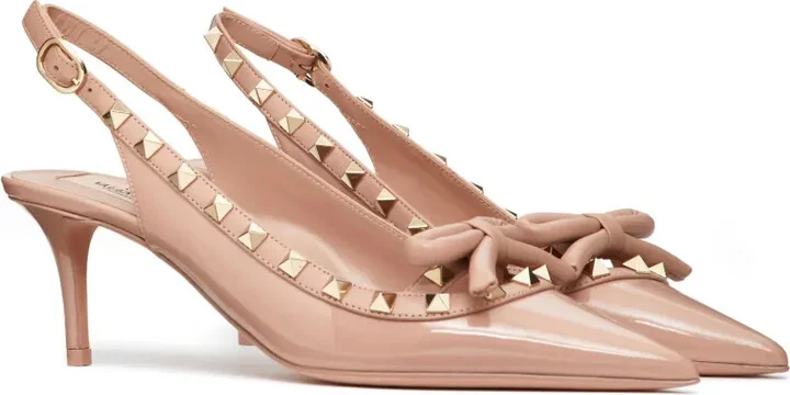 60mm Rockstud slingback pumps - Image 2