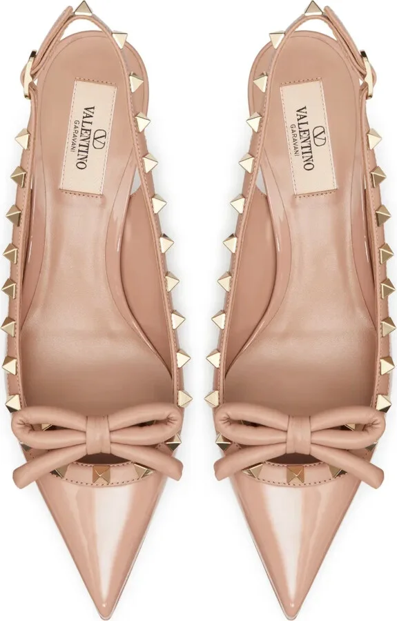 60mm Rockstud slingback pumps - Image 4