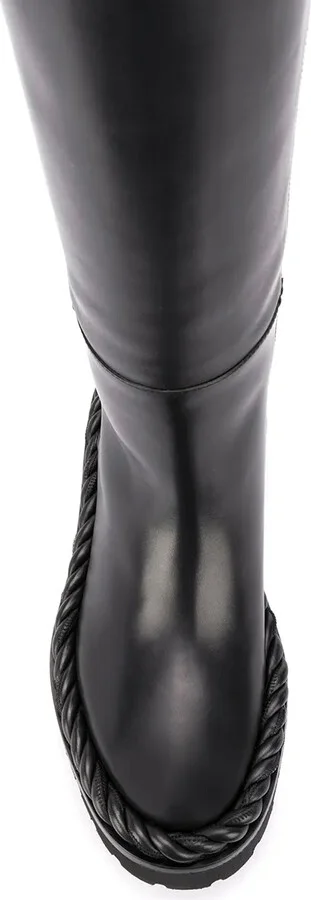 60mm Rope-Detail Knee-Length Boots - Image 4