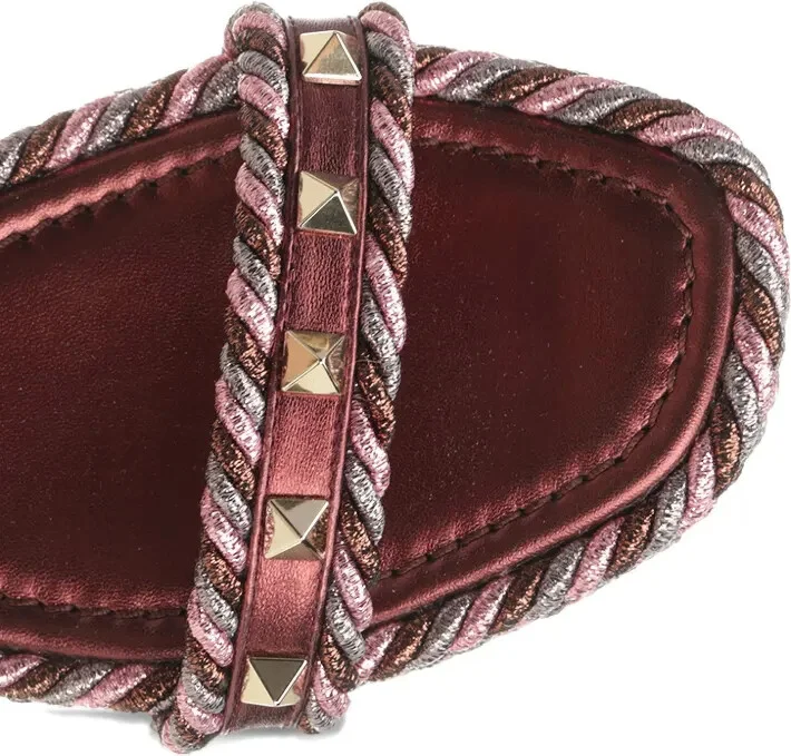 60mm Rope-Trimmed Studded Sandals - Image 4