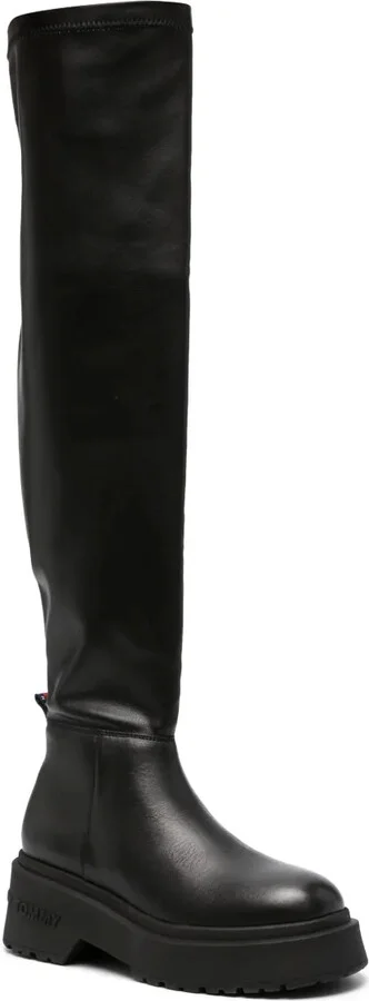 60mm Round-Toe Leather Boots - Image 2