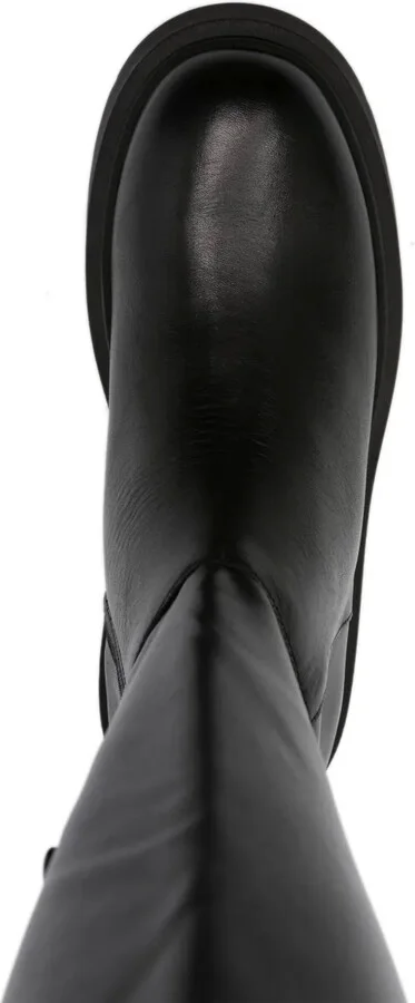 60mm Round-Toe Leather Boots - Image 4