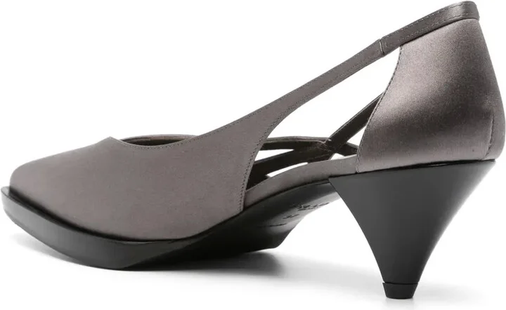 60mm Satin Cut-Out Pumps - Image 3