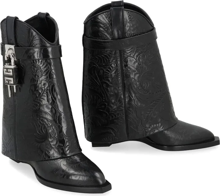 60mm Shark Lock Cowboy leather boots - Image 2