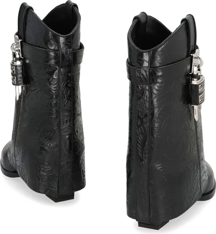 60mm Shark Lock Cowboy leather boots - Image 3
