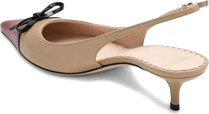 60mm Slingback Bow Pumps - Image 3