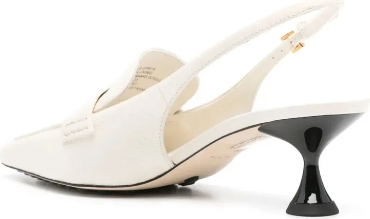 60mm Slingback Leather Pumps - Image 3