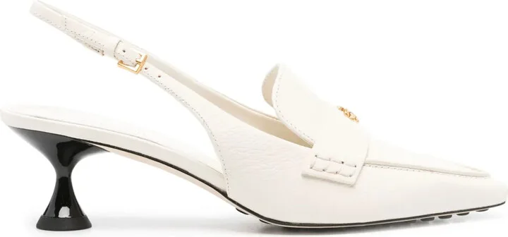 60mm Slingback Leather Pumps