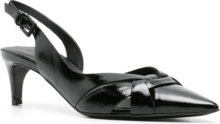 60mm Slingback Leather Sandals - Image 2