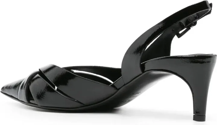 60mm Slingback Leather Sandals - Image 3
