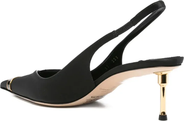 60mm Slingback Pointed-Toe Pumps - Image 3