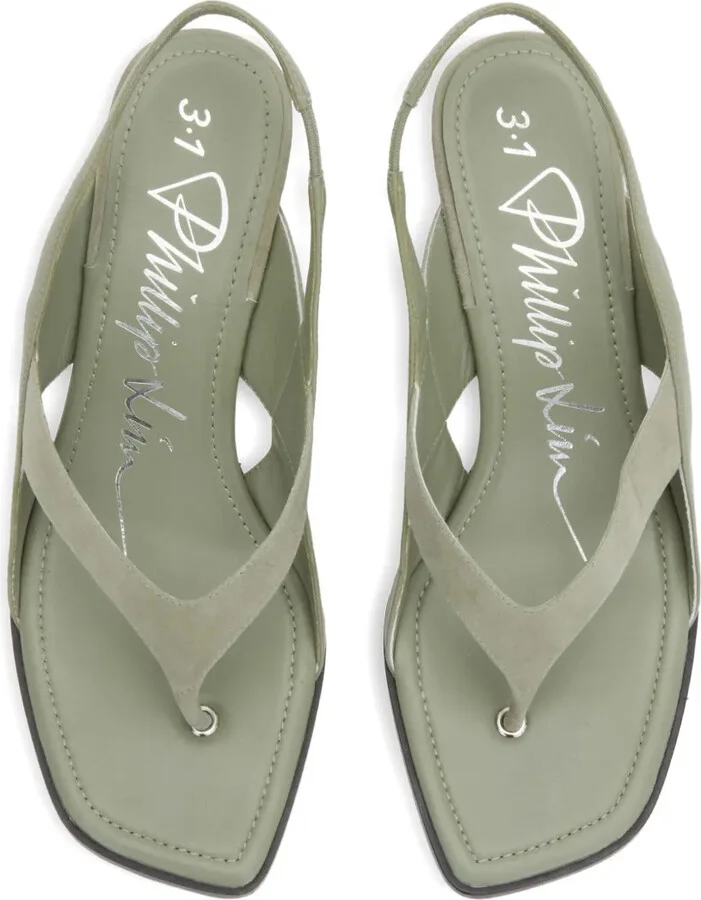 60mm Slingback Square-Toe Sandals - Image 4