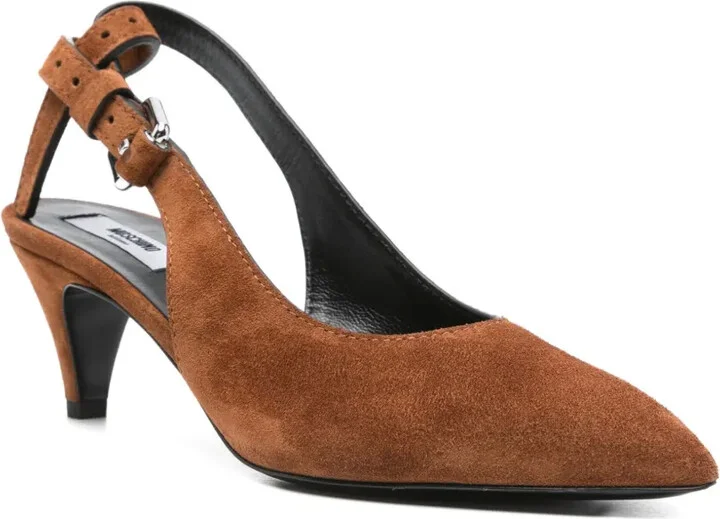 60mm Slingback Suede Pumps - Image 2