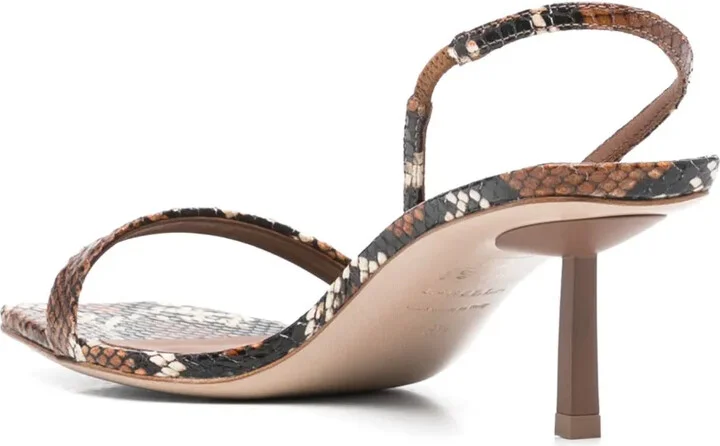 60mm Snake-Print Sandals - Image 3