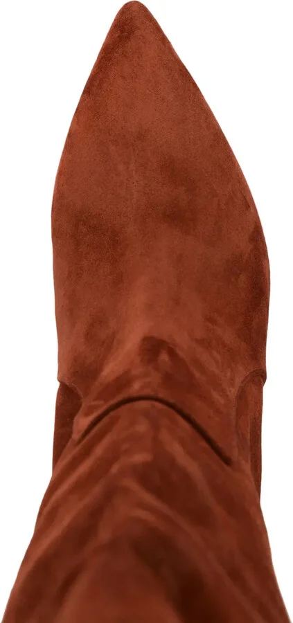 60mm Stilleto suede boots - Image 4