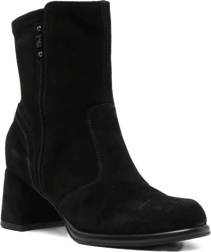 60mm Suede Block-Heel Boots - Image 2