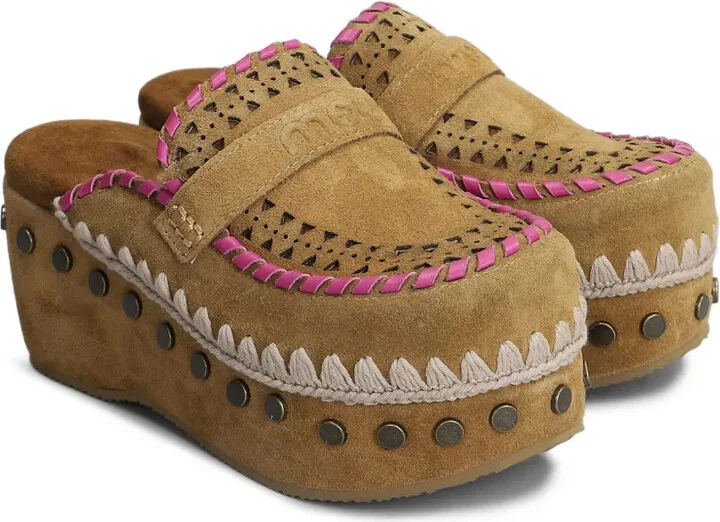 60mm Suede Clogs - Image 2