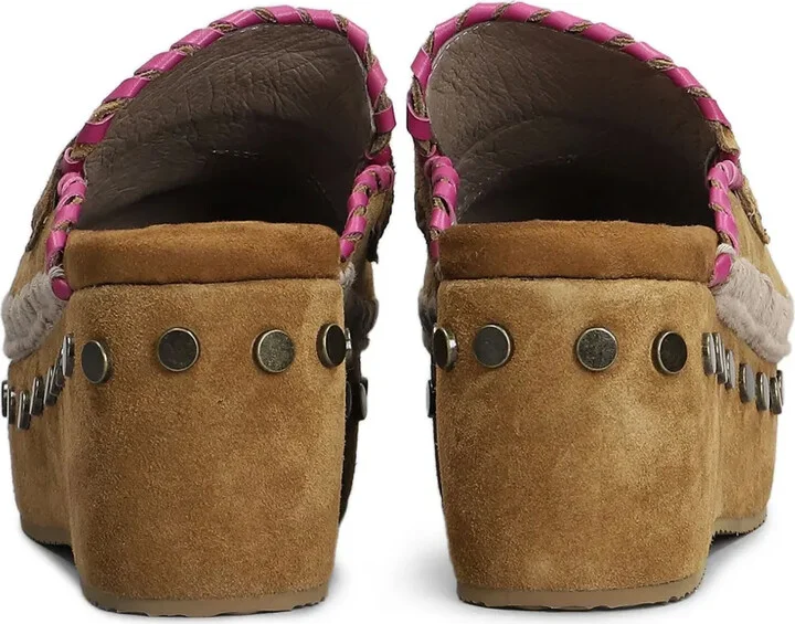60mm Suede Clogs - Image 4