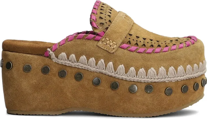 60mm Suede Clogs