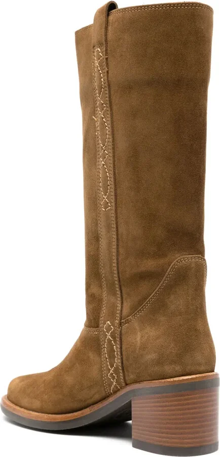 60mm Suede Leather Boots - Image 3