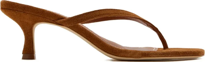 60mm Suede Thong Sandals