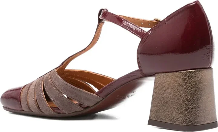 60mm T-Bar Block-Heel Pumps - Image 3