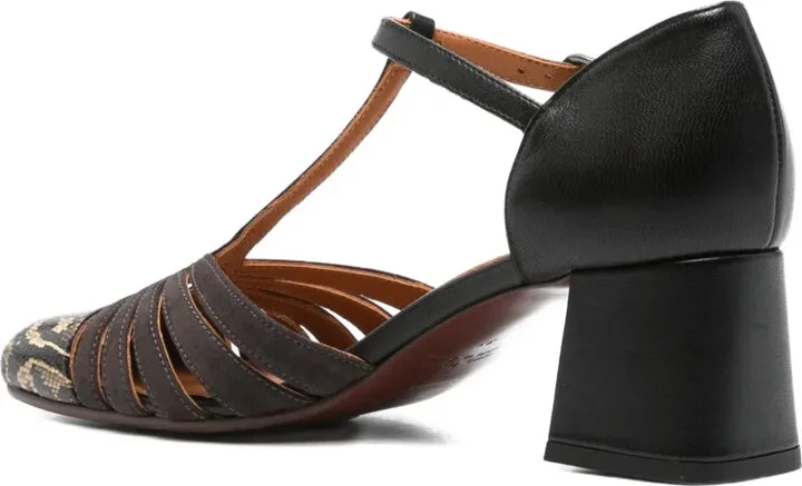 60mm T-Bar Block-Heel Pumps - Image 3