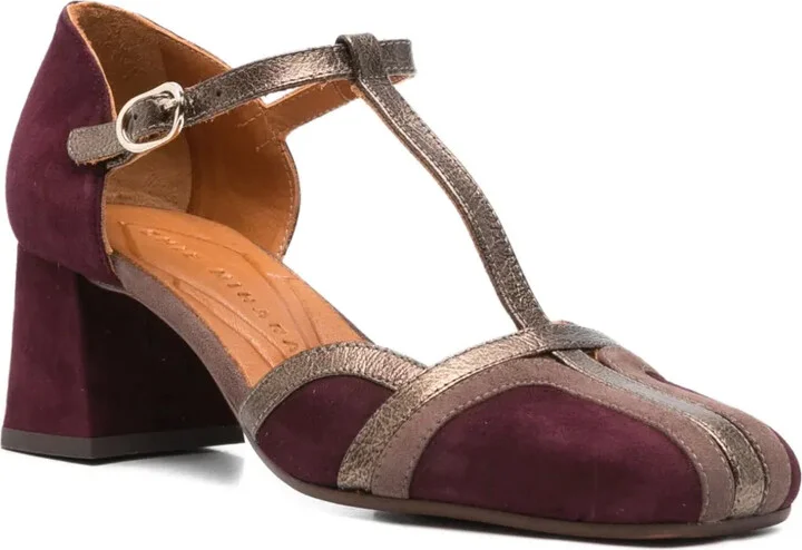 60mm T-Bar Block-Heel Pumps - Image 2