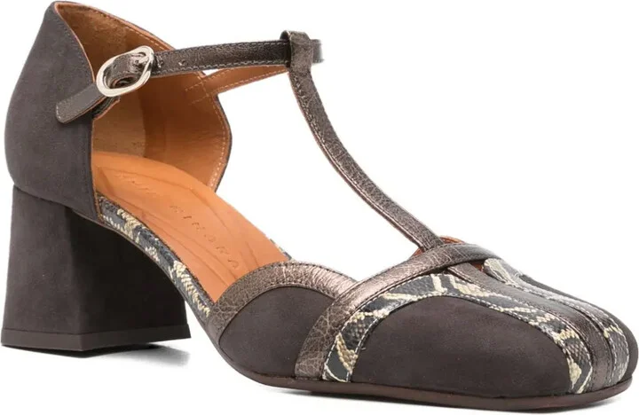 60mm T-Bar Block-Heel Sandals - Image 2